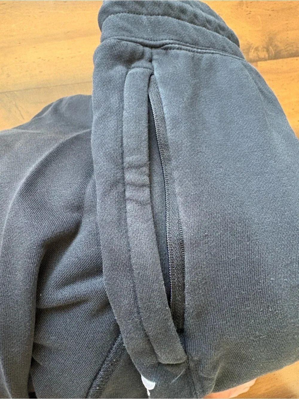 Fabletics Men's Black Jogger Sweatpants with Light Drawstring